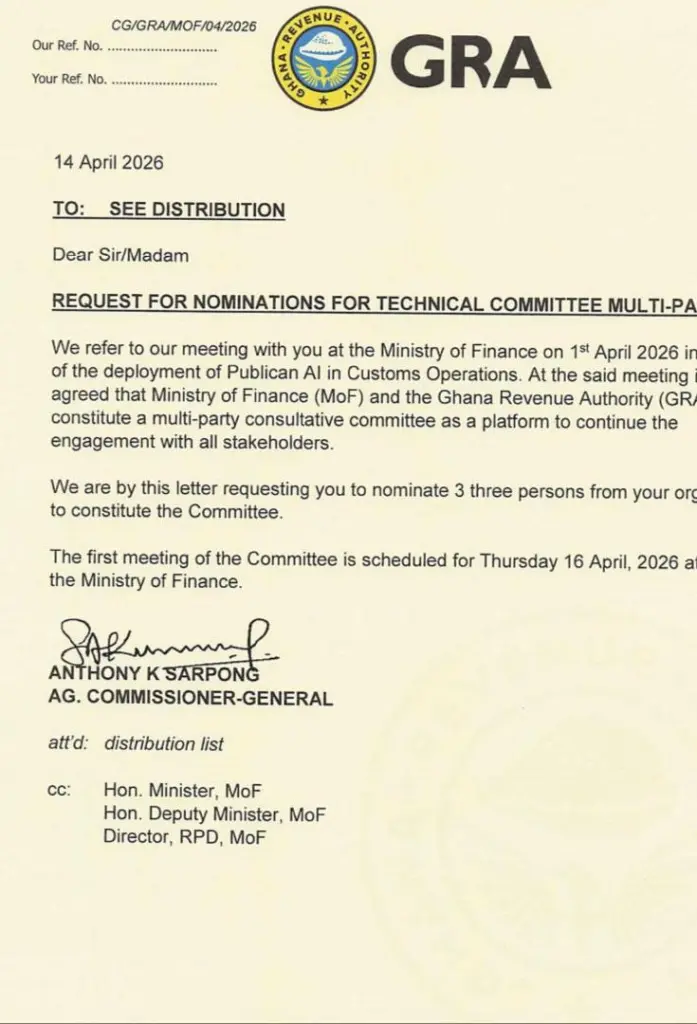 GRA, Finance Ministry seek nominations for AI-driven customs committee