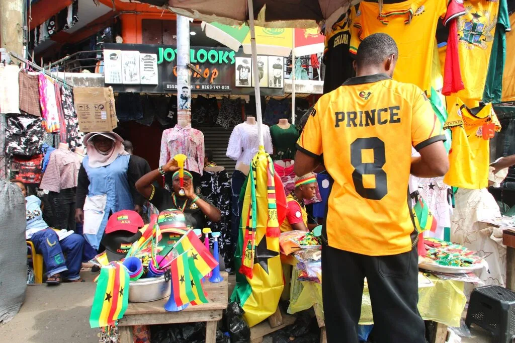 Accra dons national colours as fans rally behind Black Stars ahead of England clash Accra dons national colours as fans rally behind Black Stars ahead of England clash