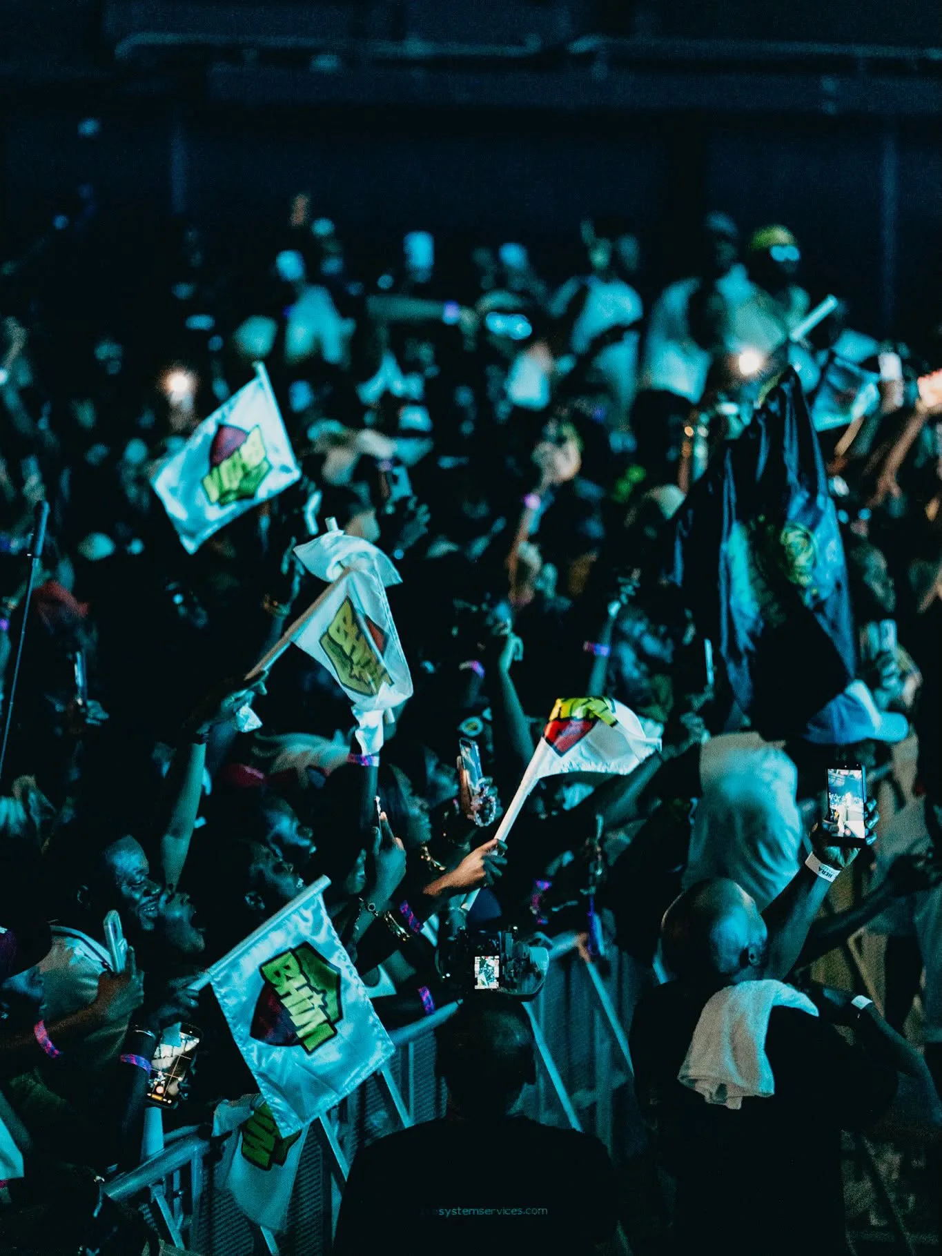 May be an image of one or more people, crowd and text