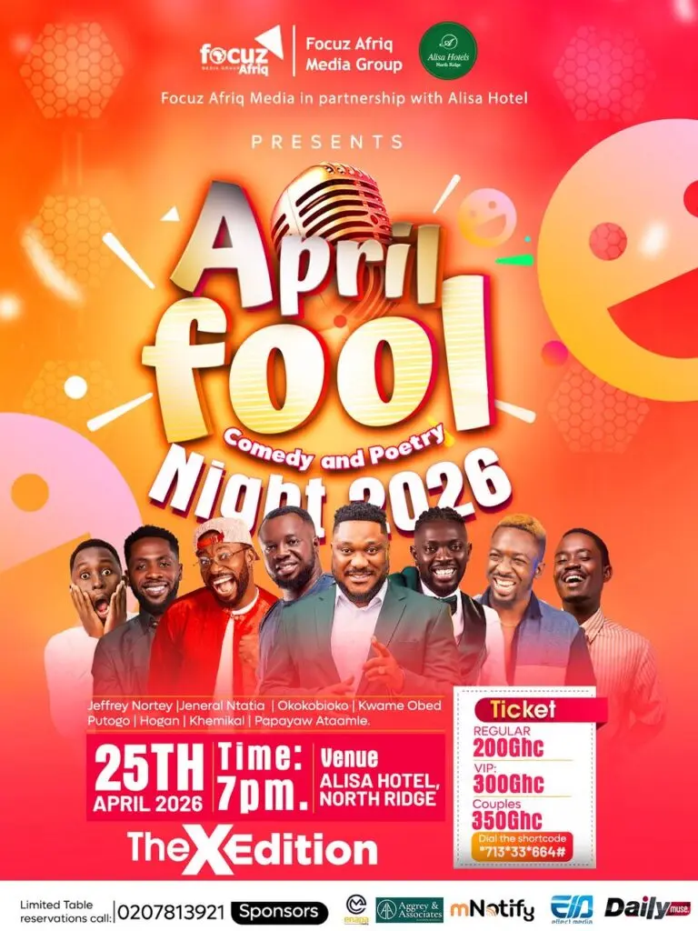 Focuz Afriq Media brings back April Fool Comedy and Poetry Night for 2026 Focuz Afriq Media brings back April Fool Comedy and Poetry Night for 2026