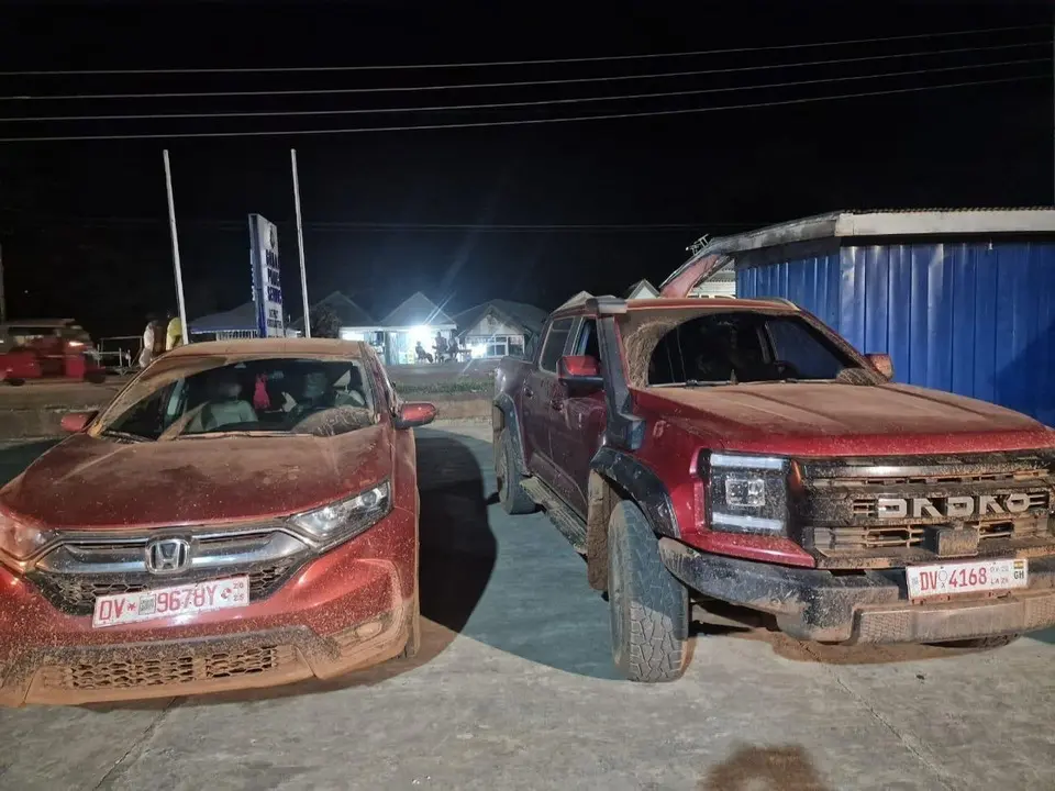 NAIMOS arrests two alleged galamsey 'kingpins' in Offin River raid at Atwima Mponua NAIMOS arrests two alleged galamsey 'kingpins' in Offin River raid at Atwima Mponua
