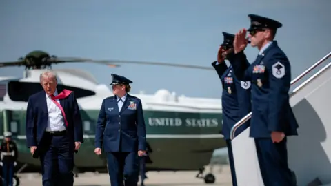 Trump's Lebanon ceasefire takes Israel by surprise Reuters U.S. President Donald Trump's tie is blown by the wind as he walks to board Air Force One for his trip to Las Vegas, Nevada, as he departs Joint Base Andrews, Maryland.