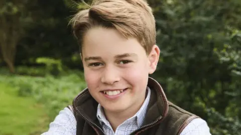KENSINGTON PALACE/ JOSH SHINNER Prince George 12th birthday picture taken in Norfolk