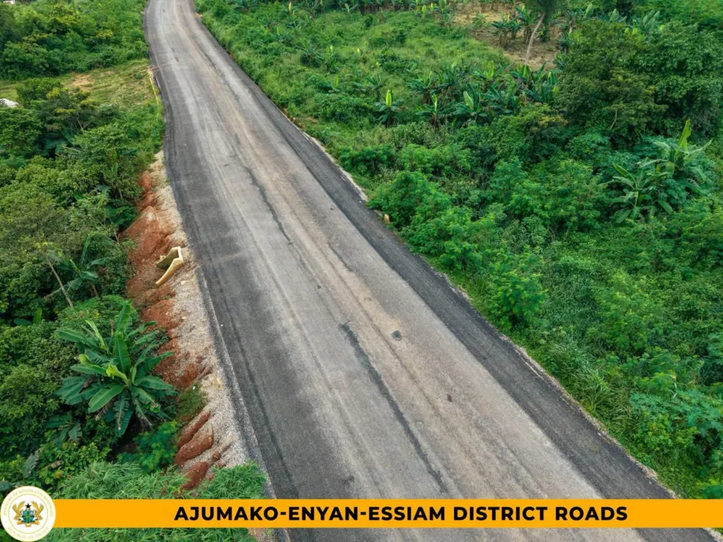 Big Push: Rehabilitation of 81.3km of roads in Ajumako-Enyan-Essiam reaches 73% completion