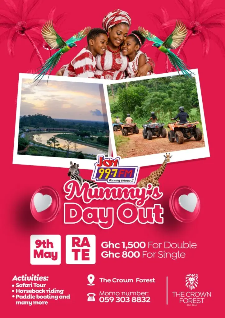 Mummy's Day Out: Joy FM to celebrate mothers with Crown Forest experience on May 9 Mummy's Day Out: Joy FM to celebrate mothers with Crown Forest experience on May 9