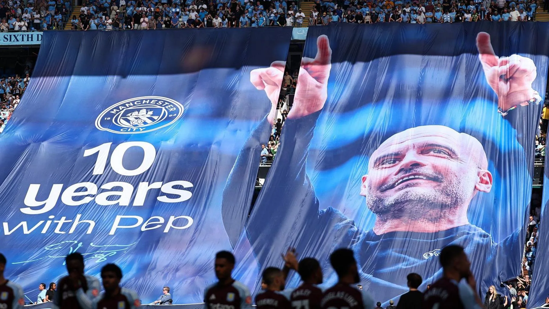 Pep Guardiola banner