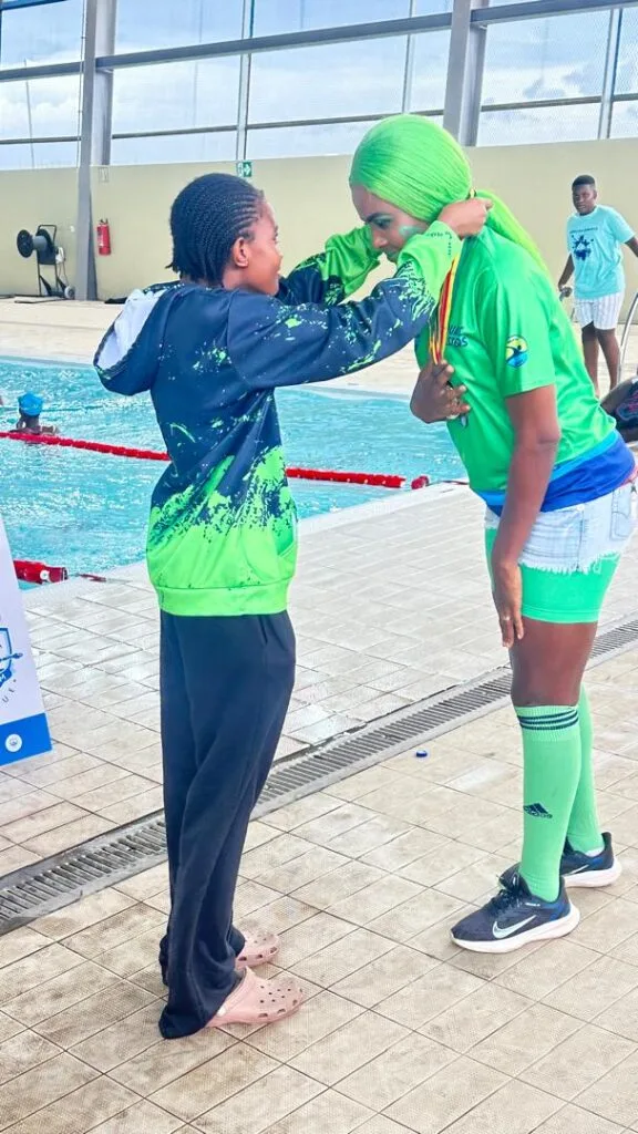 Iyanna Kumashie with her mother 