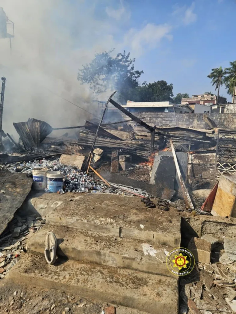 Fire destroys wooden structure at Abeka Total