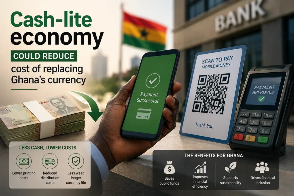 Cash-lite economy could reduce cost of replacing Ghana's currency - Prof. Bokpin Cash-lite economy could reduce cost of replacing Ghana's currency - Prof. Bokpin