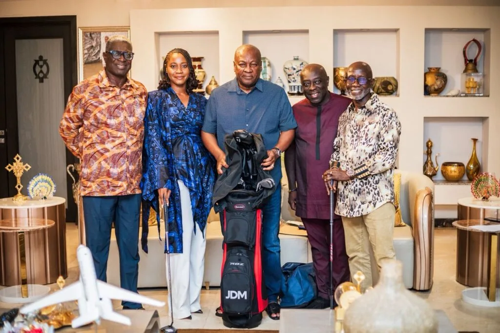 John Mahama receives customized set of golf clubs ahead of 2026 Head of State Invitational Tournament