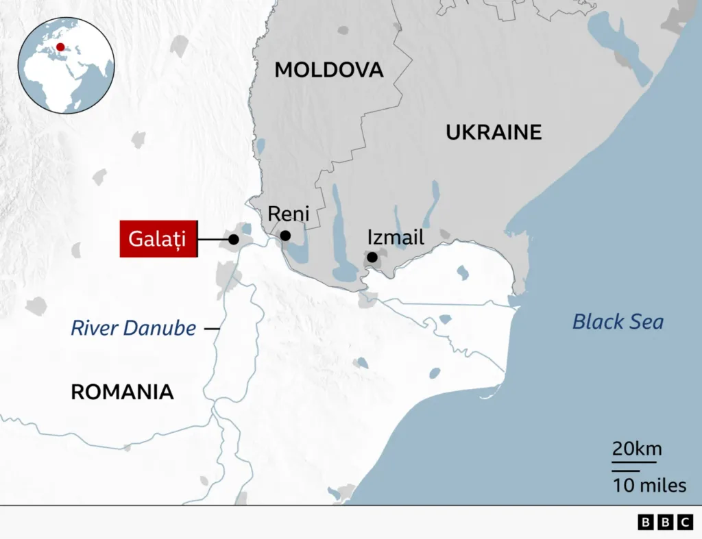 Nato condemns Russian 'recklessness' after drone hits Romanian residential block