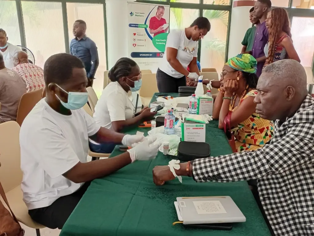 Consolidated Bank Ghana offers free health screening to North Legon residents