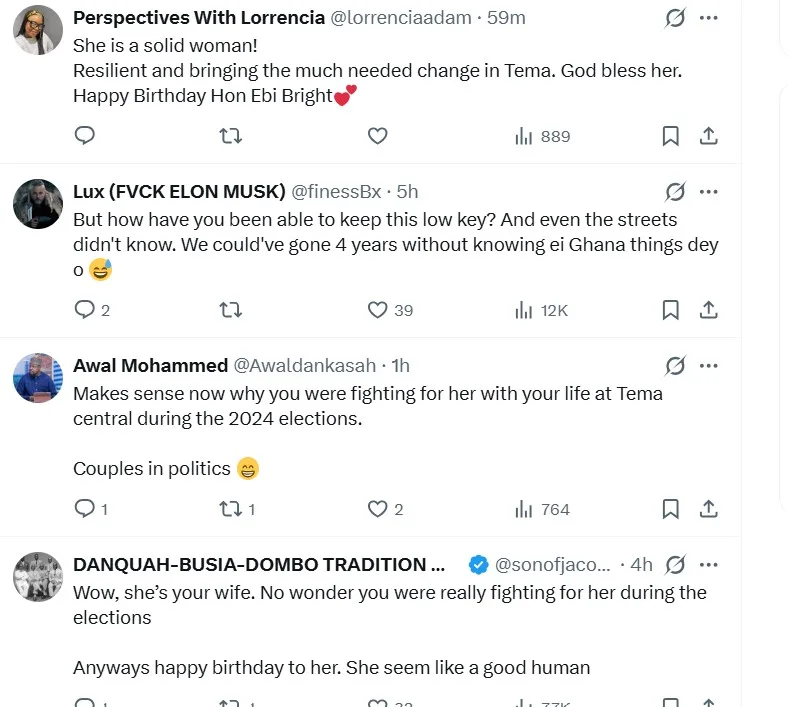 Lovebirds in NDC politics? Dafeamekpor’s birthday message to Ebi Bright sets social media ablaze Lovebirds in NDC politics? Dafeamekpor’s birthday message to Ebi Bright sets social media ablaze