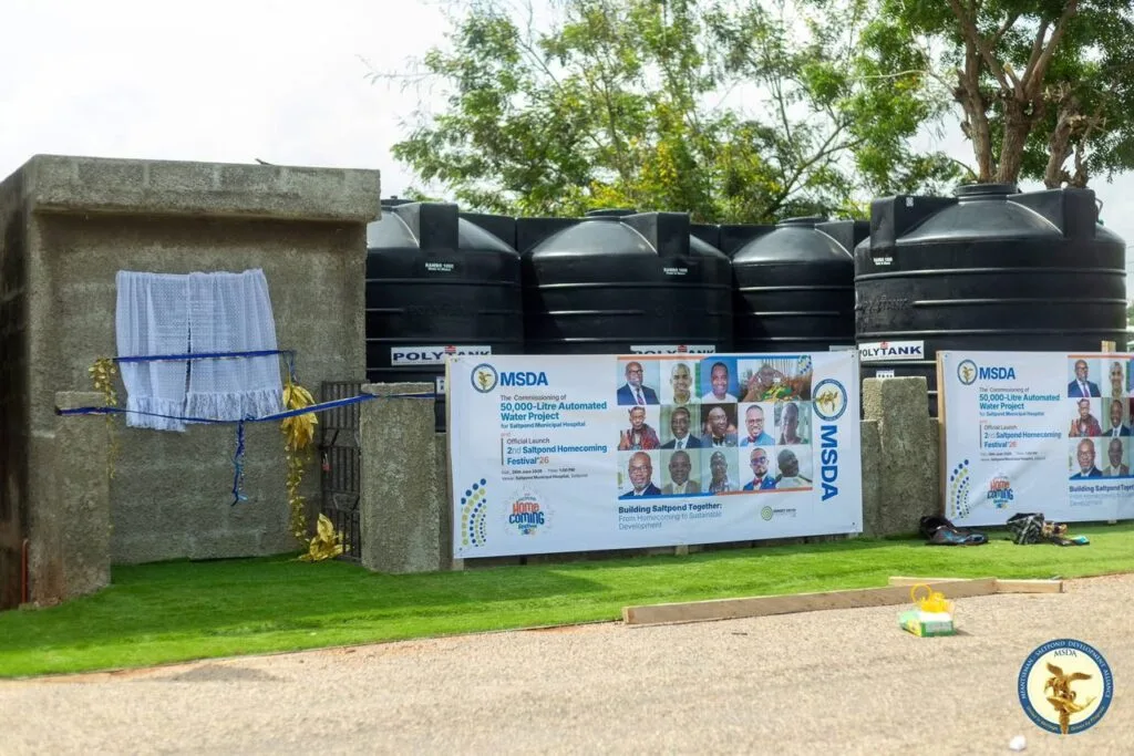 MSDA commissions 50,000-litre automated water project for Saltpond Municipal Hospital