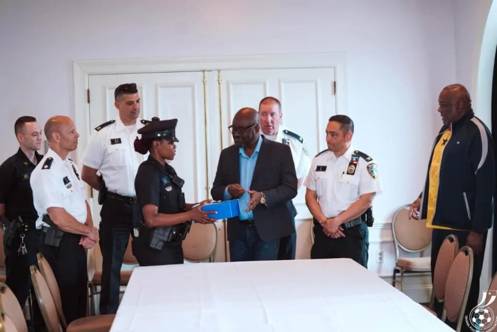 GFA President and Ambassador Smith meet top police command in Providence ahead of Ghana's World Cup opener GFA President and Ambassador Smith meet top police command in Providence ahead of Ghana's World Cup opener