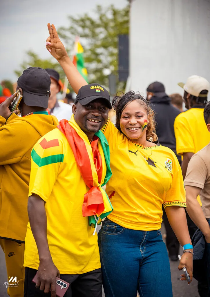 Boston is red, gold and green: The best photos from Ghana vs England