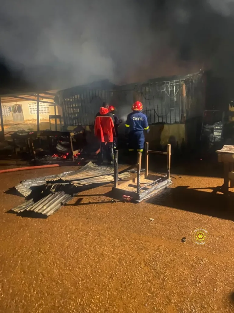 Fire destroys GH¢80,000 worth of goods at Amenam in Eastern Region