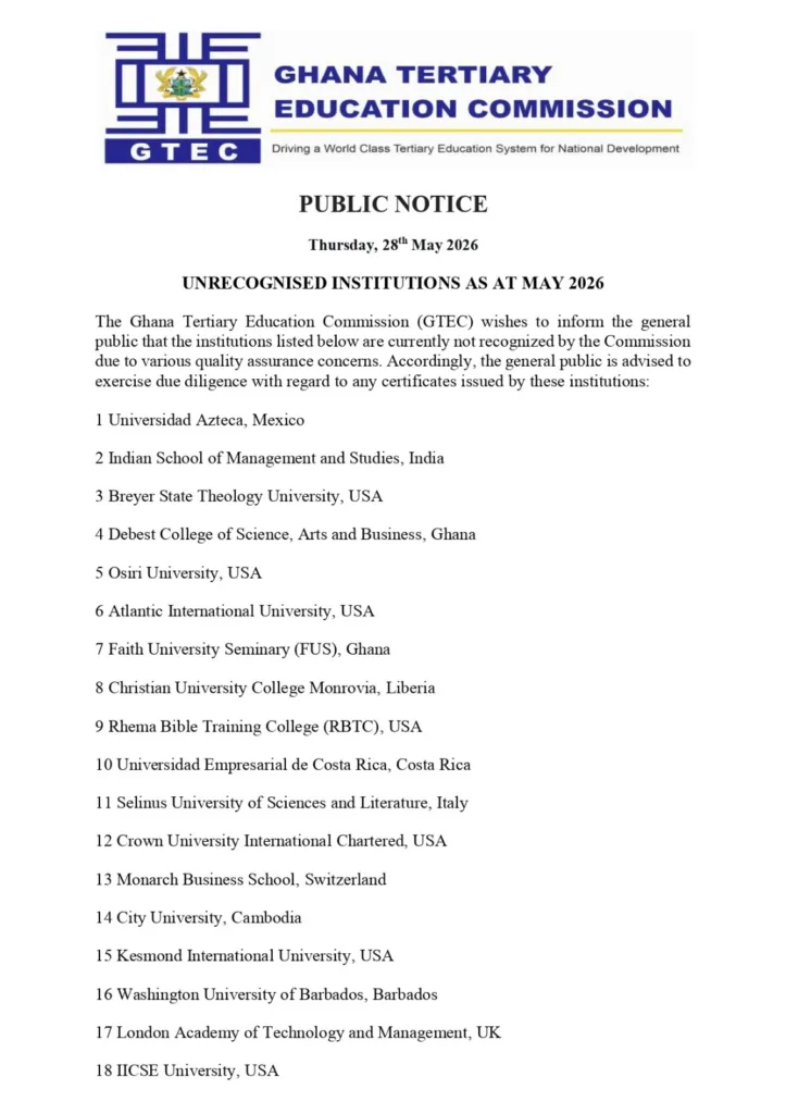 GTEC flags 70 unrecognised institutions