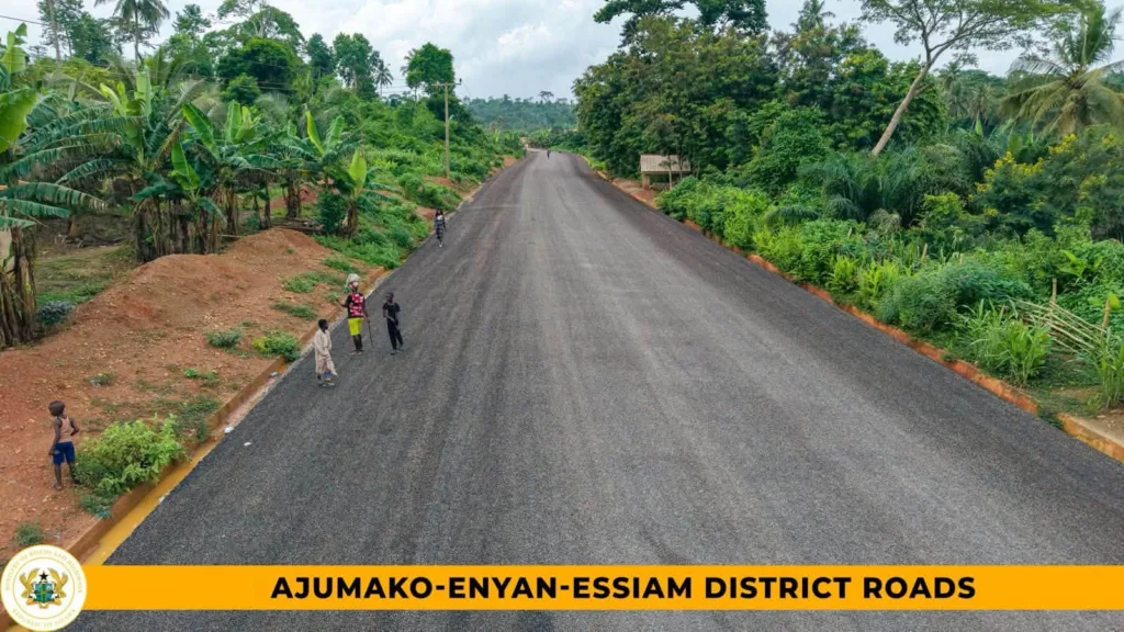 Big Push: Rehabilitation of 81.3km of roads in Ajumako-Enyan-Essiam reaches 73% completion