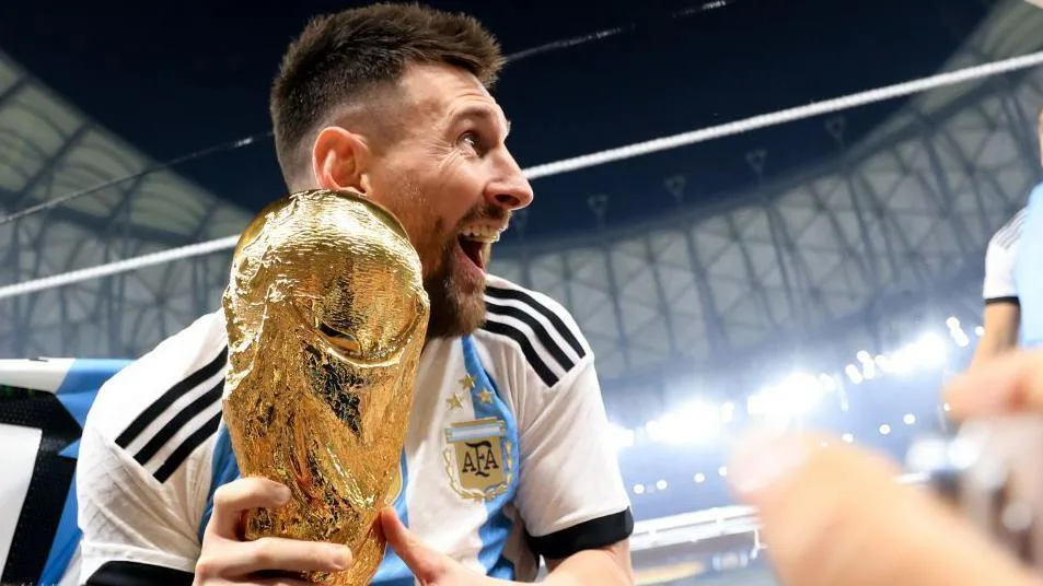 Lionel Messi finally got his hands on the World Cup after Argentina beat France on penalties in Qatar in 2022.