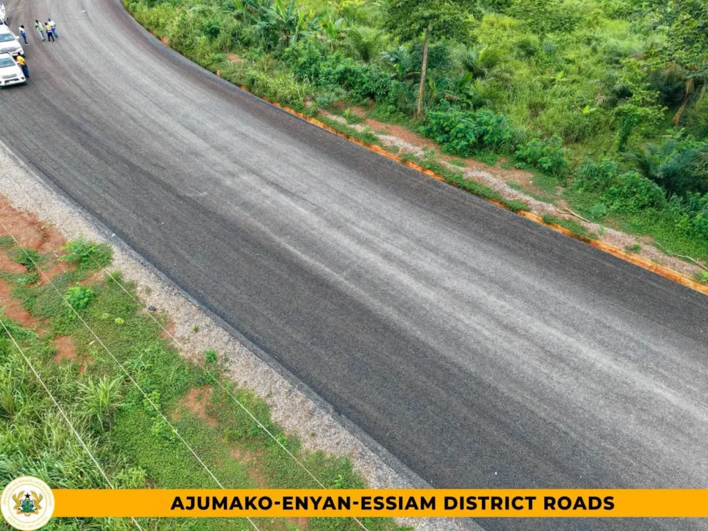 Big Push: Rehabilitation of 81.3km of roads in Ajumako-Enyan-Essiam reaches 73% completion