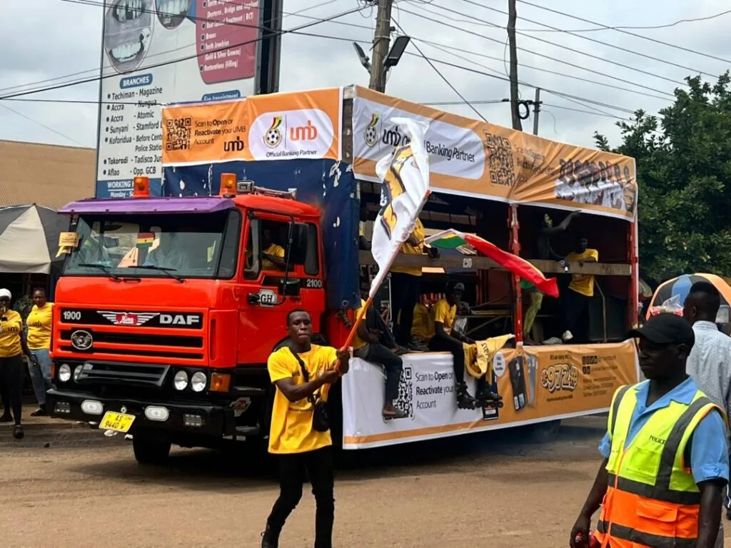 UMB rallies support for Black Stars with Kumasi float as part of 2026 FIFA World Cup campaign