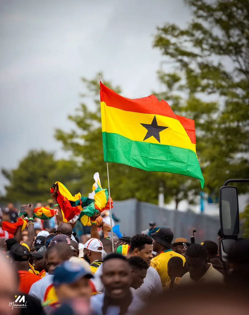 Boston is red, gold and green: The best photos from Ghana vs England