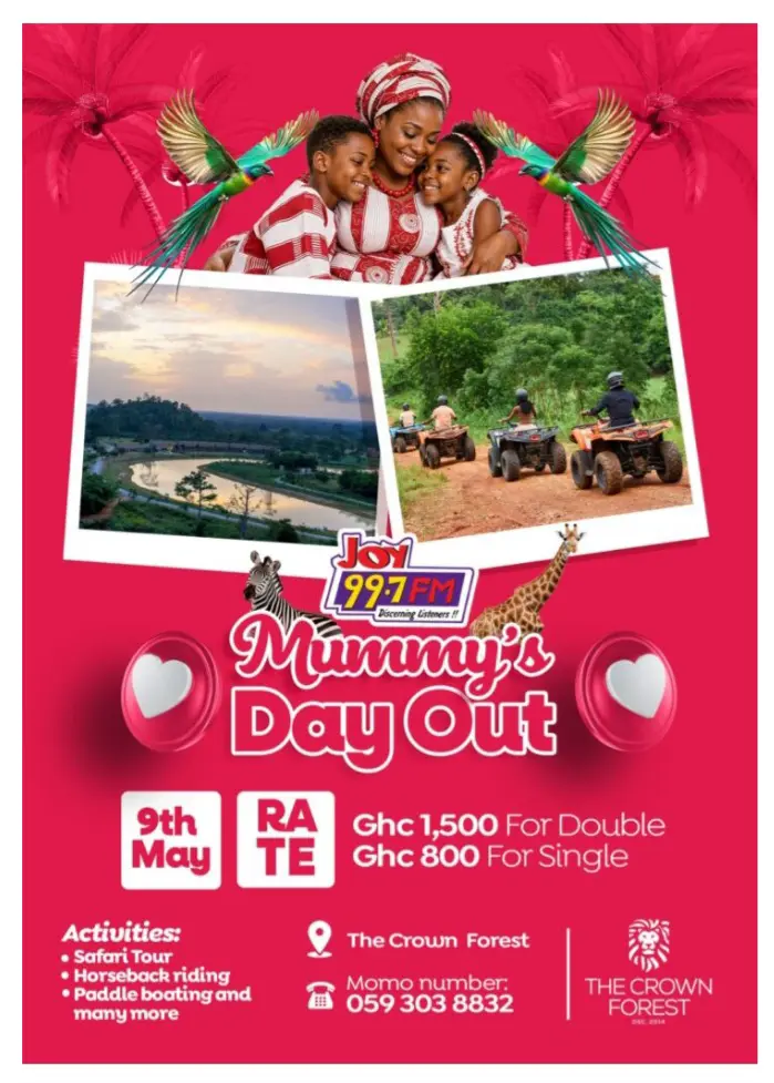Treat her like a queen with Joy FM's ‘Mum’s Day Out’ experience