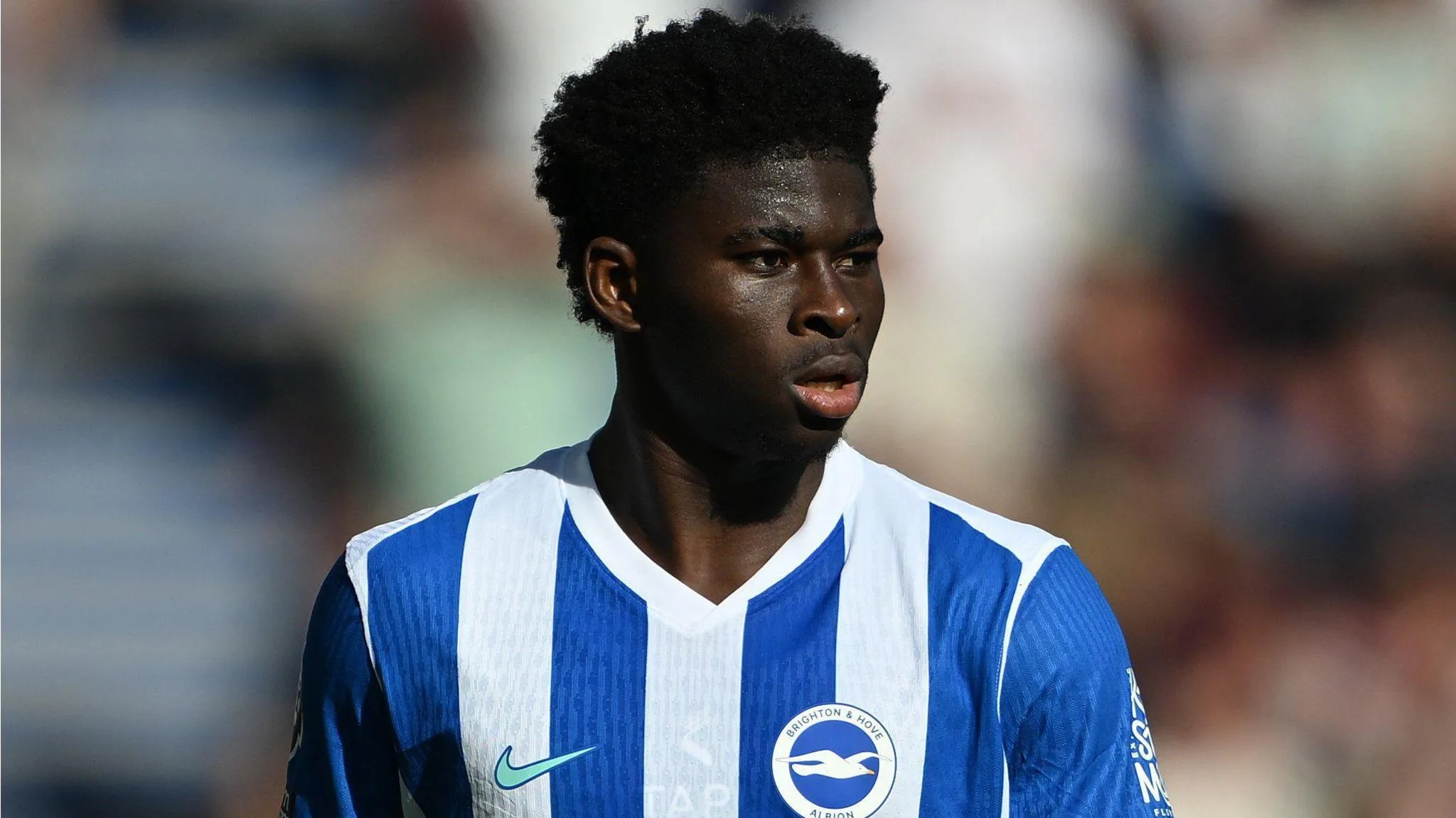 Brighton midfielder Carlos Baleba