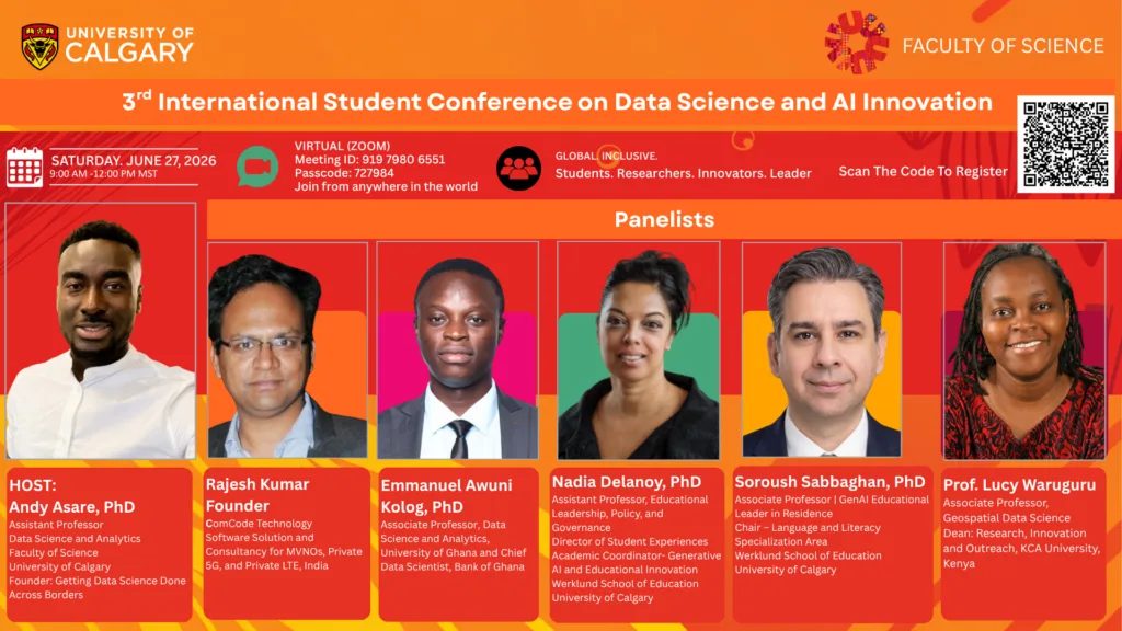 Calgary University professor leads experts at a free virtual data science and AI conference
