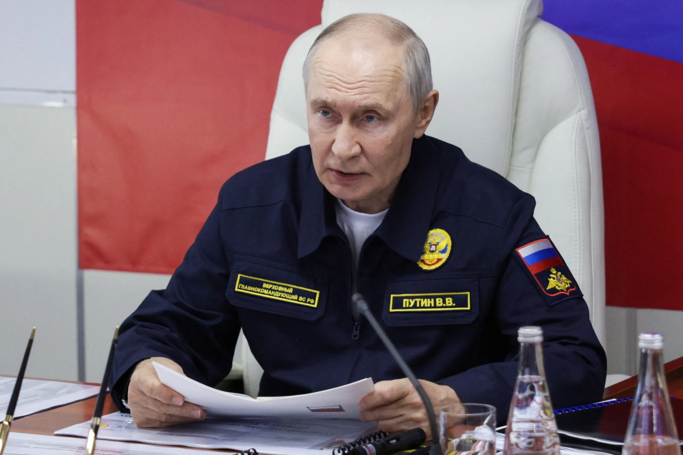Russian President Vladimir Putin calls potential European seizures of Russian vessels 