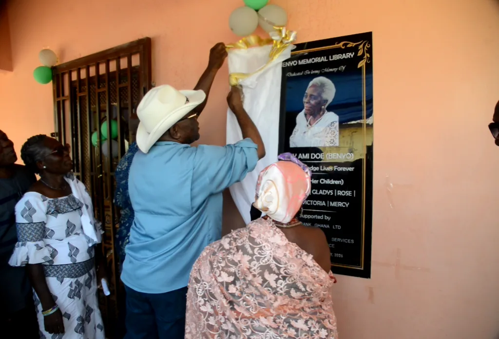 Dr Daniel Seddoh and siblings honour the memory of their mother with an ICT lab and library