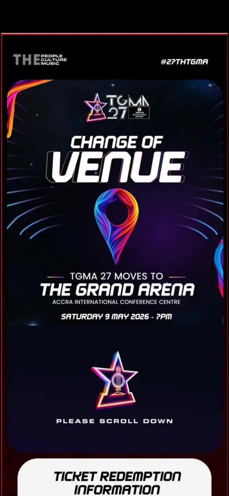 TGMA 2026 moves to Grand Arena as organisers announce venue change