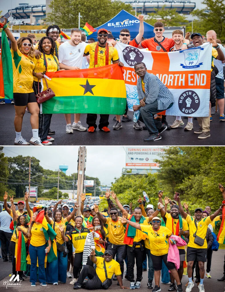 Boston is red, gold and green: The best photos from Ghana vs England