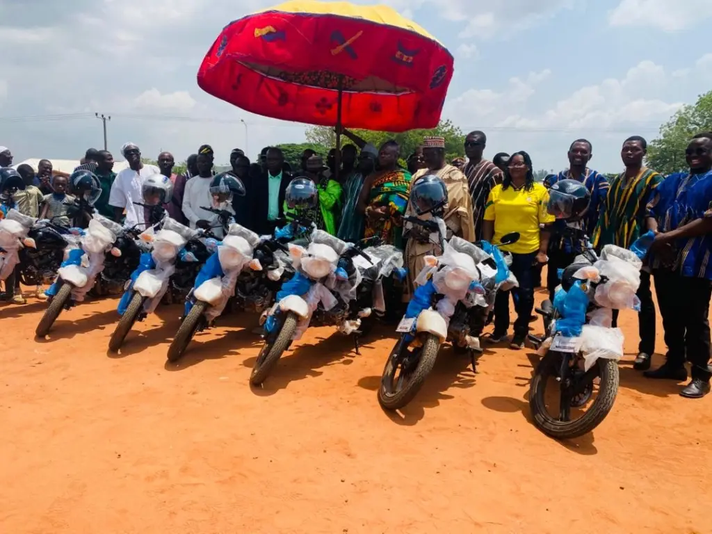 Ejura MP donates seven motorbikes to help school supervisors to visit more schools