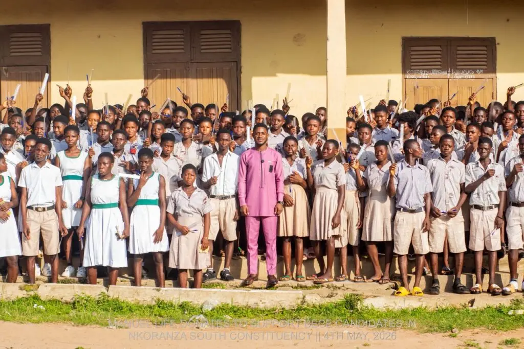 Manuel Life Foundation distributes over 1,500 exam materials to BECE candidates in Nkoranza South