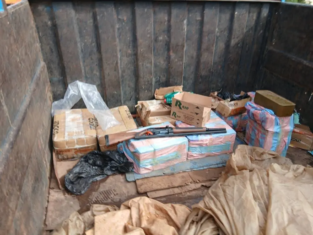 Nkwanta police arrest 2 with gun, over 11,000 rounds of ammunition concealed in truck