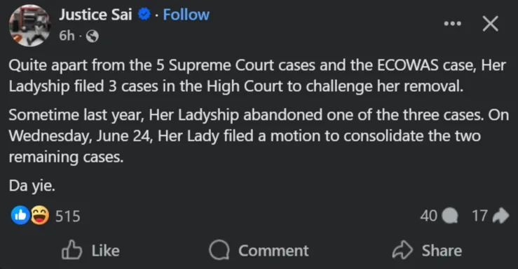 Torkornoo’s marathon: Three High Court suits and five Supreme Court battles revealed Torkornoo’s marathon: Three High Court suits and five Supreme Court battles revealed