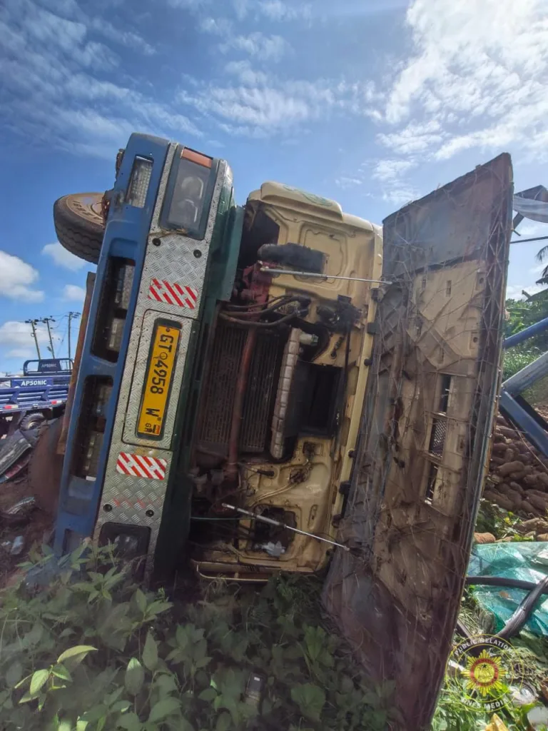 Four trapped victims rescued in two separate accidents on Ho–Asikuma Highway