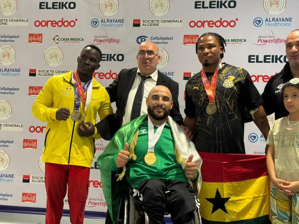 Ghana’s Isaac Nii Ayetey Tagoe wins bronze at Oran World Para Powerlifting 2026