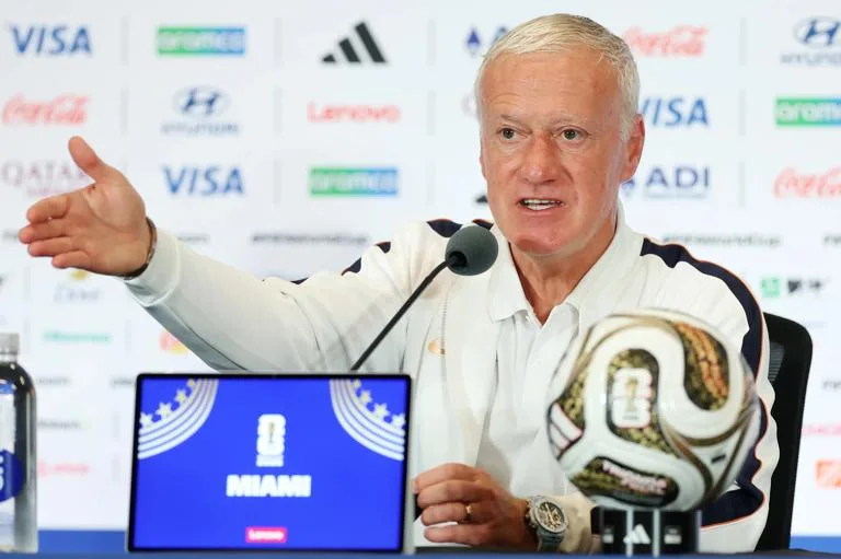 France eye bronze on Deschamps' farewell MIAMI GARDENS, FLORIDA - JULY 17: Didier Deschamps, Head Coach of France, speaks during a press conference a day before the FIFA World Cup 2026 Bronze Final match between France and England at Miami Stadium on July 17, 2026 in Miami Gardens, Florida. (Photo by Jamie Squire/Getty Images)