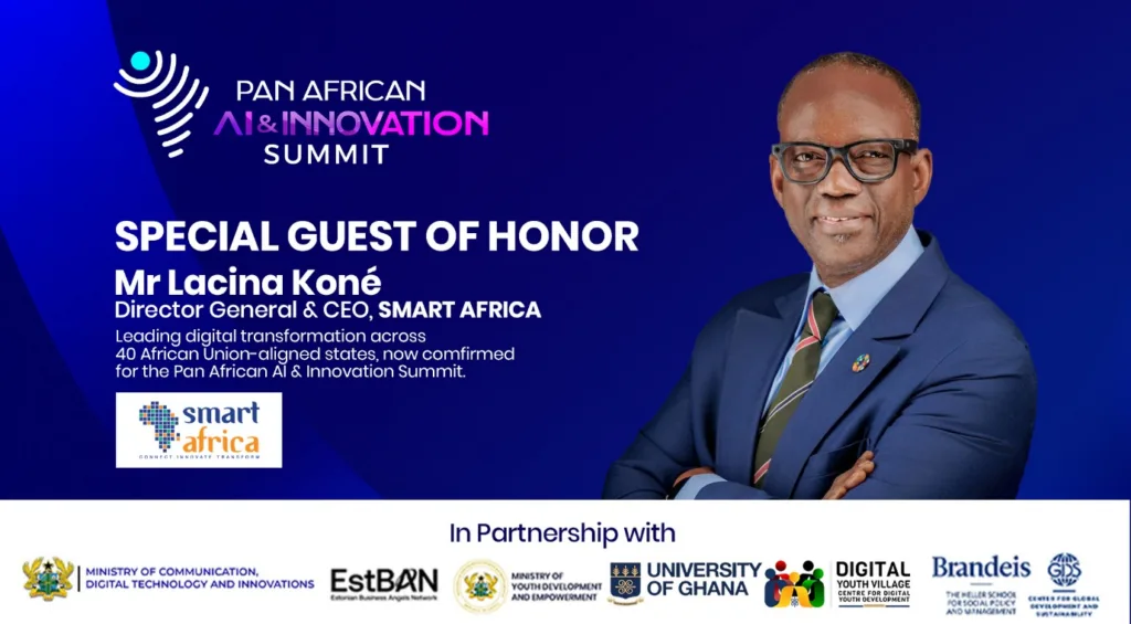 Smart Africa Chief Lacina Koné to speak at Pan African AI Summit 2026 in Accra