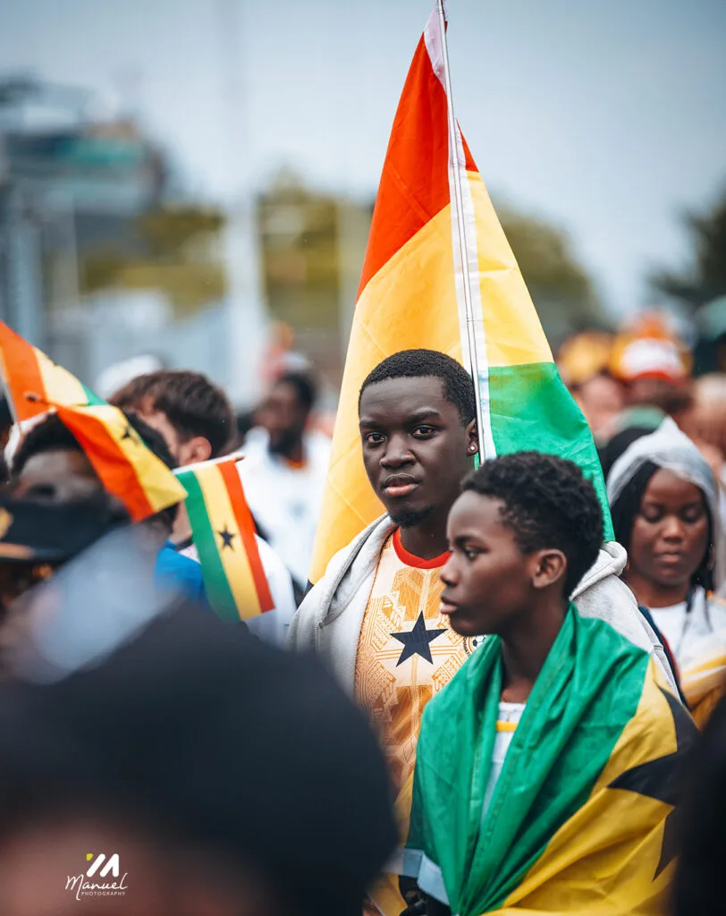 Boston is red, gold and green: The best photos from Ghana vs England