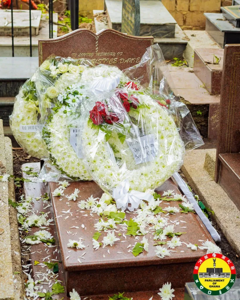 Parliament holds wreath-laying ceremony in memory of former Speaker Justice D. F. Annan