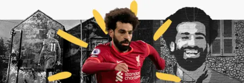 Ice baths, almond milk, meditation and a 'house like a hospital': The secrets of Salah's success Getty Images A stylised composite image shows Mohamed Salah playing in the red of Liverpool, with gold lines drawn around him, and represented in murals turned black and white.