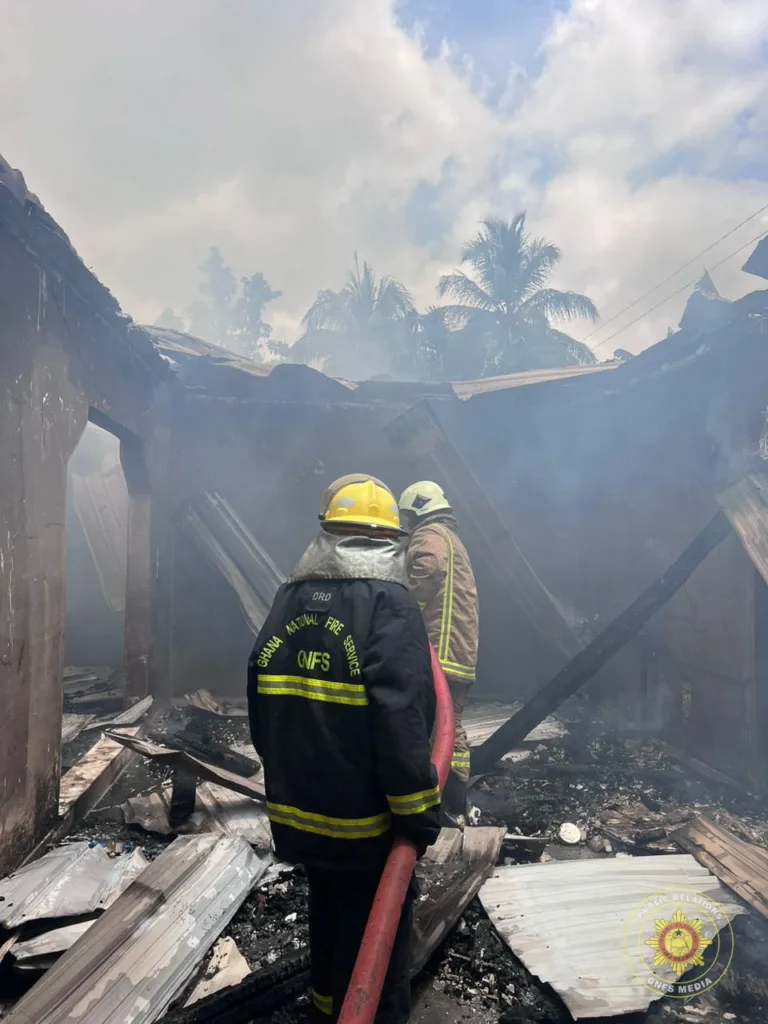 Fire destroys six-bedroom house in Koforidua Fire destroys six-bedroom house in Koforidua