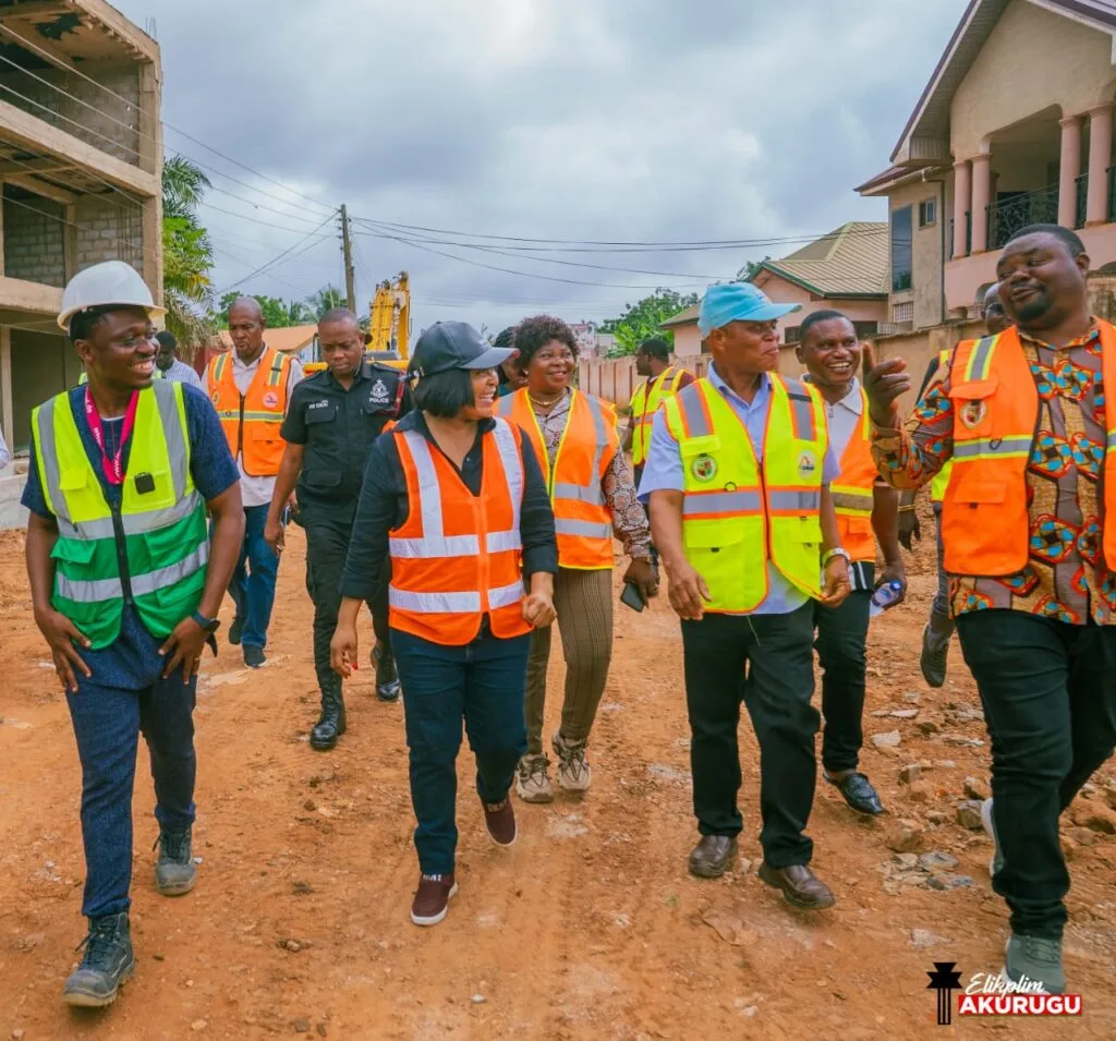 Dome-Kwabenya MP condemns road encroachment, illegal development during inspection tour