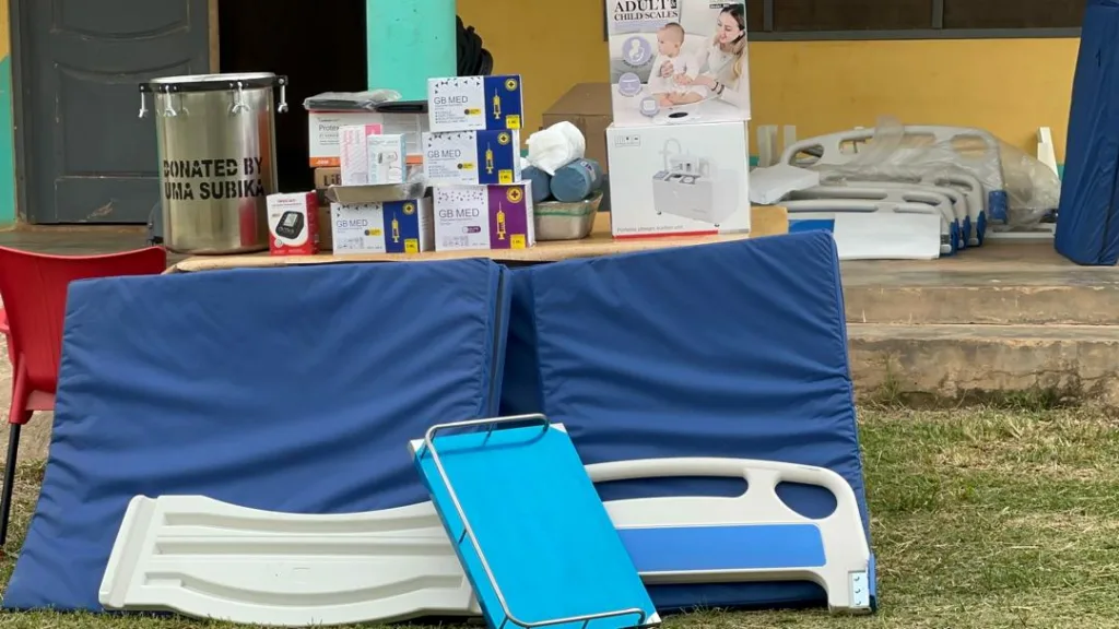 UMA donates medical equipment to Amomaso CHPS compound to end high-risk referrals
