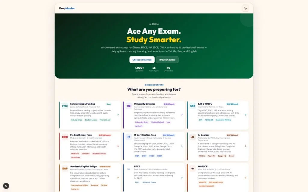 PrepMaster launches platform to help Ghanaians prepare for exams and visa interviews PrepMaster launches platform to help Ghanaians prepare for exams and visa interviews
