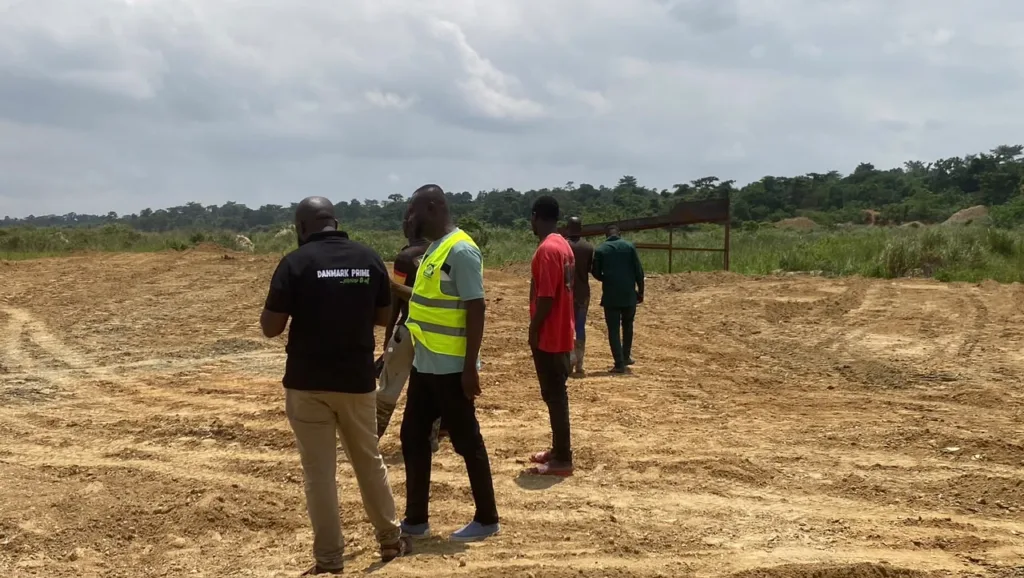 20 acres of illegal mining-degraded land reclaimed at Nweneso following National Security clampdown